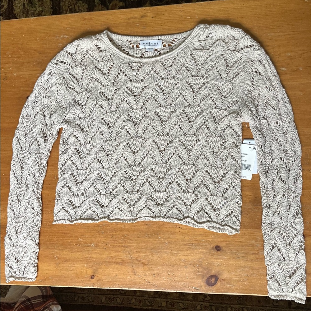 Velvet brand sweater in tan. NWT.